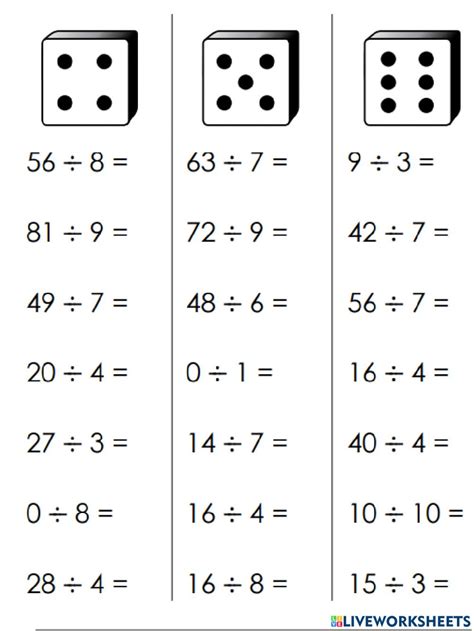 3rd Grade Multiplication And Division Worksheets