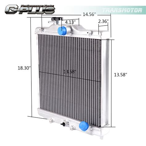 42MM 2 Row Aluminum Radiator For HONDA CIVIC D15 16 EG EK 92 00 In