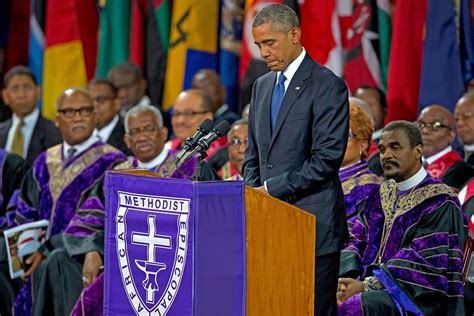 The Source Barack Obama Sings Amazing Grace At Rev Pinckneys