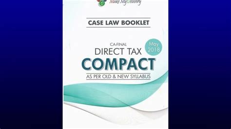 Ca Final Direct Tax Law Compact Handwriten Notes By Ca Bhanwar