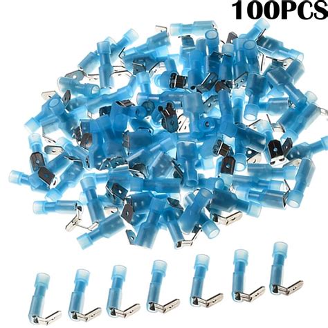 YT 100pcs Insulated Waterproof Piggy Back Humpback Spade Terminals