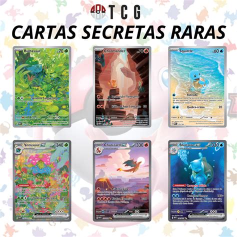 Cartas ORIGINAIS Secretas Raras Pokémon EX Coleção Especial 151