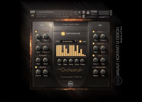 Orchestral Audio Virtual Intrument Gui Design On Behance