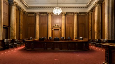 Courtroom An Empty With High Ceilings And Columns Backgrounds | JPG ...