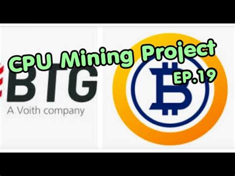 Cpu Mining Project Ep Bitcoin Gold Btg Unmineable