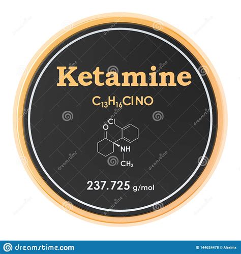 Ketamine Formule Chimique Structure Mol Culaire Rendu D D Isolement