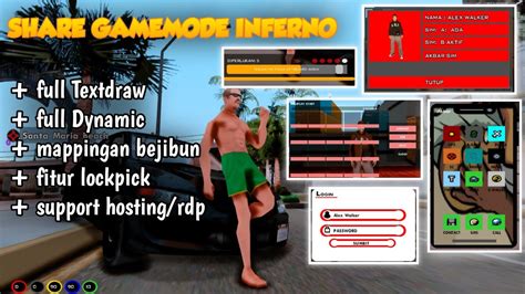 SHARE GAMEMODE INFERNO FULL DYNAMIC GTA SAMP ROLEPLAY INDONESIA