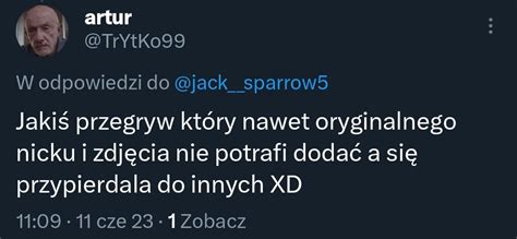 Kapitan Jack Sparrow On Twitter I Tak To Wygl Da Na Twitterze