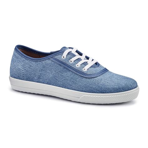 Light Denim Women’s Classic Cotton Canvas Shoe Mabel Shoes Hotter Us