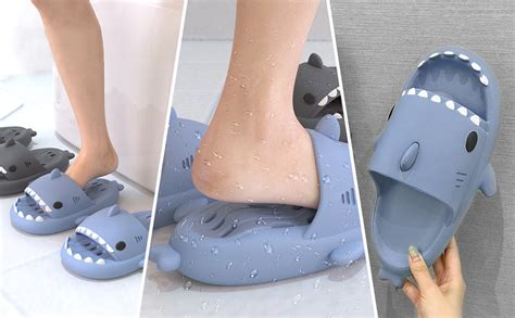 Shark Slides Niedliche Hai Hausschuhe für Damen Shark Slippers Herren