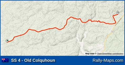 SS 4 Old Colquhoun Stage Map Alpine Rally Of East Gippsland 2022