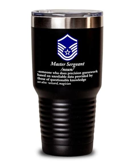 Air Force Master Sergeant Coffee Tumbler Usaf Master Sergeant