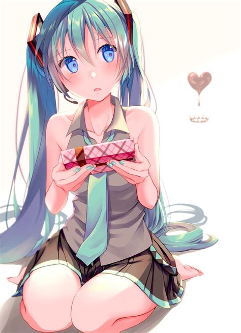 初音ミク 「再掲 ハッピーバレンタイン🍫 初音ミク バレンタインイラスト 」アイラx Plorezのイラスト