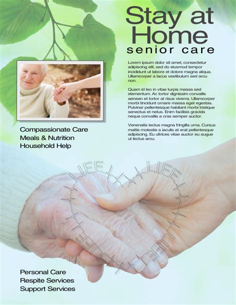 Caregiver Senior Care Flyer Template Postermywall