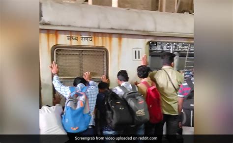 Passengers Move Mumbai Local Train Coach To Save Man Trapped Under It