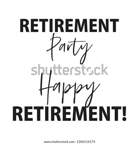 Happy Retirement Party Banner Invitation Vector Stock Vector Royalty