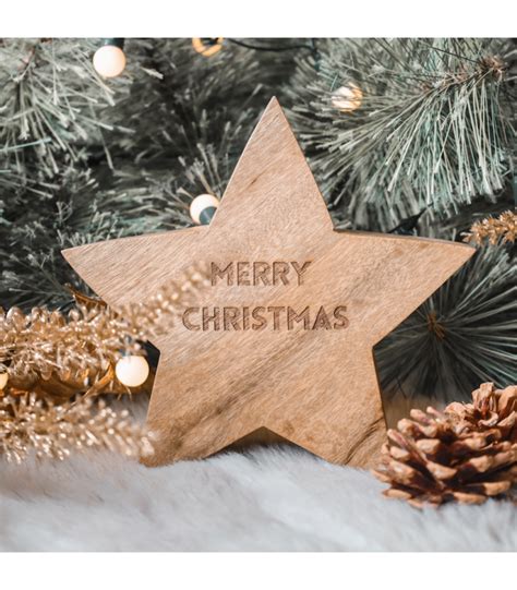 Christmas Engraved Star