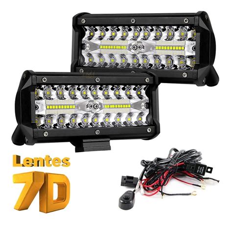 Farol De Milha Led 120w 7d Tp Xenon Luz P Longe 240w O Par R 250 01