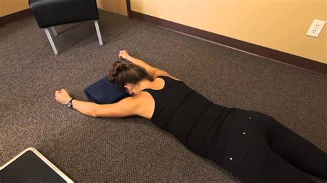 Scapular Flexion In Prone Youtube