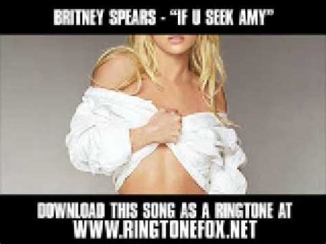 Britney Spears If U Seek Amy New HQ Video Lyrics YouTube