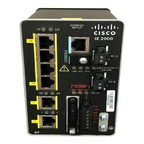 Cisco Ie 2000 4t B Industrial Eth 6x Fe Copper Ports Managed Switch