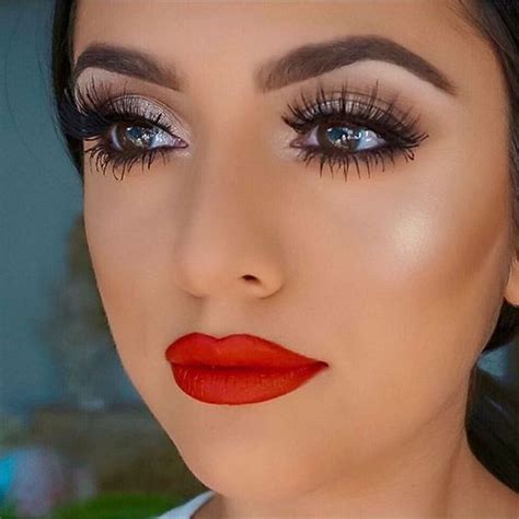 Maquillaje Con Labios Rojos Para Morenas Combina Tus Labios Rojos Con