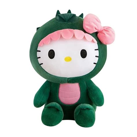 Kawaii Sanrio Plush Doll 35 50 65cm Cosplay Dinosaurs Hello Kitty Plush Toys Cartoon Cute