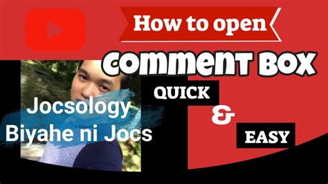 How To Open Your Comment Box On Youtube How To Switch On Your Comment