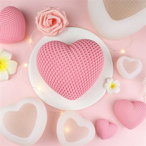 Big Heart Shaped Candle Mold Love Artsila