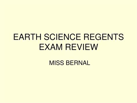 Ppt Earth Science Regents Exam Review Powerpoint Presentation Free Download Id 9451426