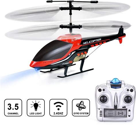 VATOS RC Helicopter Remote Control Helicopter 3 5 Channels Indoor Hobby