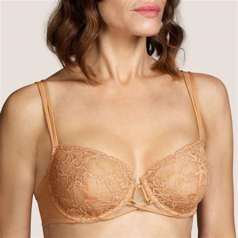 Golden Non Padded Balcony Bra Andres Sarda Sales Golden Lace Lingerie