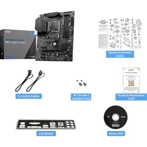 Msi Pro Z690 P Ddr4 Lga 1700 Atx Motherboard المتحدة للألكترونيات