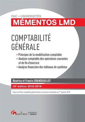 Comptabilit G N Rale Principes De La Mod Lisation Comptable