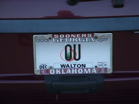 Oklahoma Sooners License Plates | Sooners, Oklahoma football, License plate