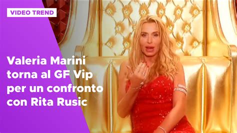 Valeria Marini Torna Al Gf Vip Per Un Confronto Con Rita Rusic Grande