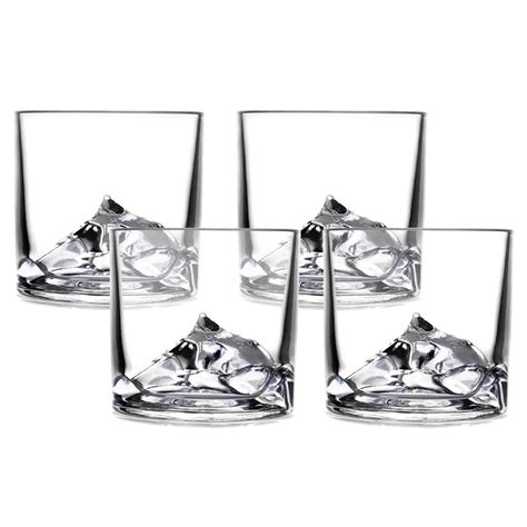 Everest Crystal Whiskey Glasses Set Of 4 Liiton Liiton Com