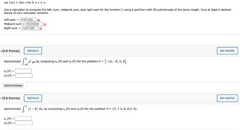 Solved Let F X 7sin X For 0 Sxs Use A Calculator To