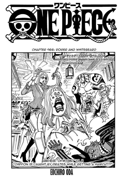 One Piece Chapter 966 Roger And Whitebeard One Piece Chapter One