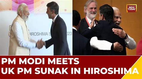 Pm Modi Holds A Bilateral Meeting With United Kingdom Pm Rishi Sunak In Hiroshima Japan Youtube