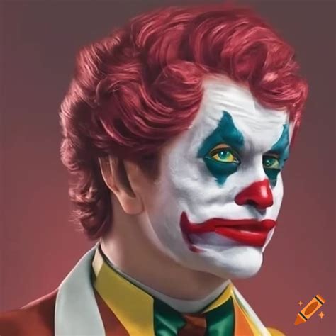 Cosplay Of Ronald Mcdonald As The Joker On Craiyon