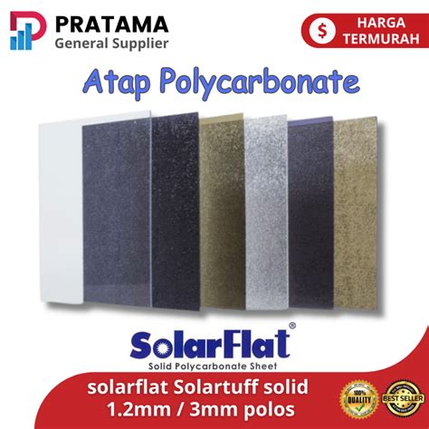 Jual Atap Polycarbonat Tembus Cahaya Solarflat Atap Solartuff Solid