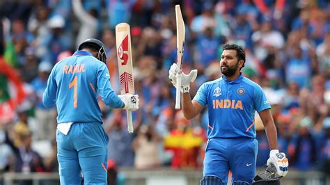 Icc World Cup 2019 Rohit Sharma Kl Rahul Score Tons As India Cruise