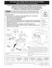 Kenmore 7952 - Pro 30 in. Dual Fuel Range Manual