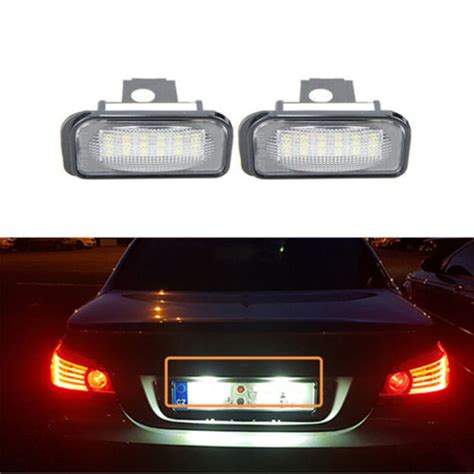 LED License Plate Light For Mercedes Benz W203 R230 W209 C209 A209 SL