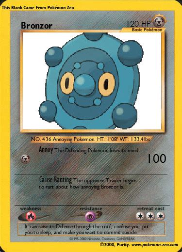 Bronzor- a Pokemon Card by Mewsol on DeviantArt