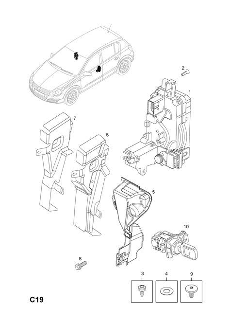 Vauxhall Astra H Door Lock Epc Online Webautocats