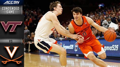 Virginia Vs Virginia Tech Condensed Game Acc Mens Basketball Highlights 2019 20 Youtube