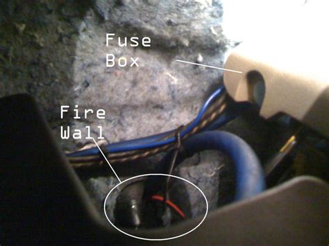 Sub Power Wire Firewall Penetration Suggestion Drive Accord Honda Forums