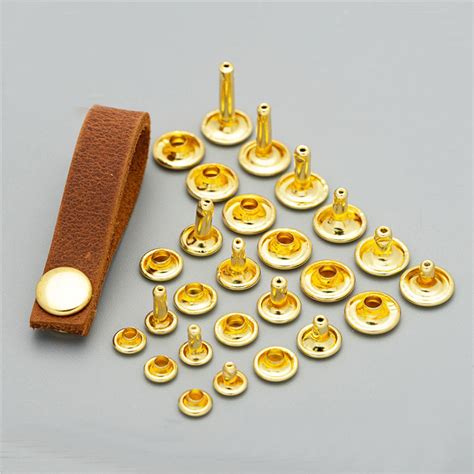 4mm 6mm 8mm 9mm 10mm 12mm Cap Solid Brass Double Cap Rivet China Double Cap Rivet And Gold